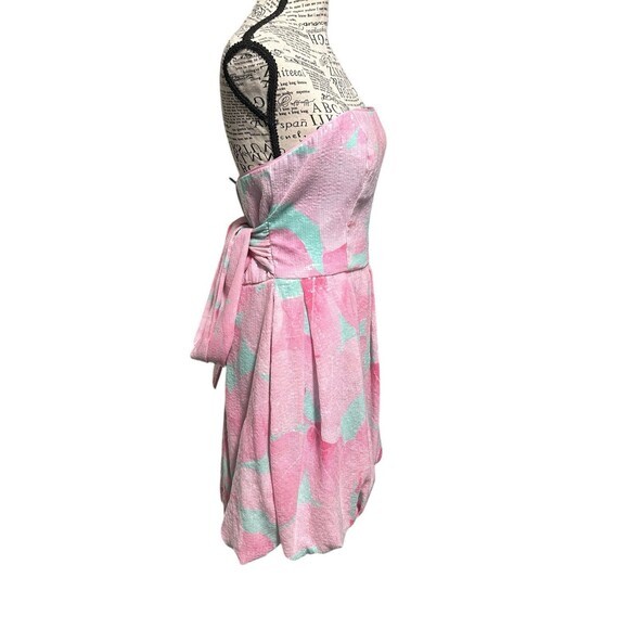 Hutch Mini Dress 12 Pink Blue Pastel Polly‎ Sequin Side Zip Drawstring  Bubble - Picture 3 of 9